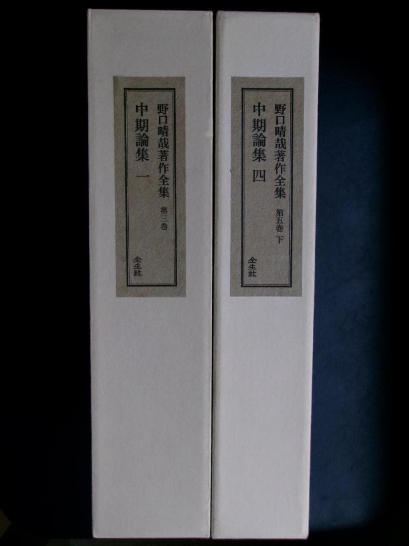 入手困難/革製本/ 野口晴哉著作全集/第三巻 中期論集一＆第五巻 下