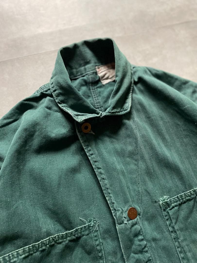 50s US製 HBT ワーク オールインワン つなぎ カバーオール 雰囲気系