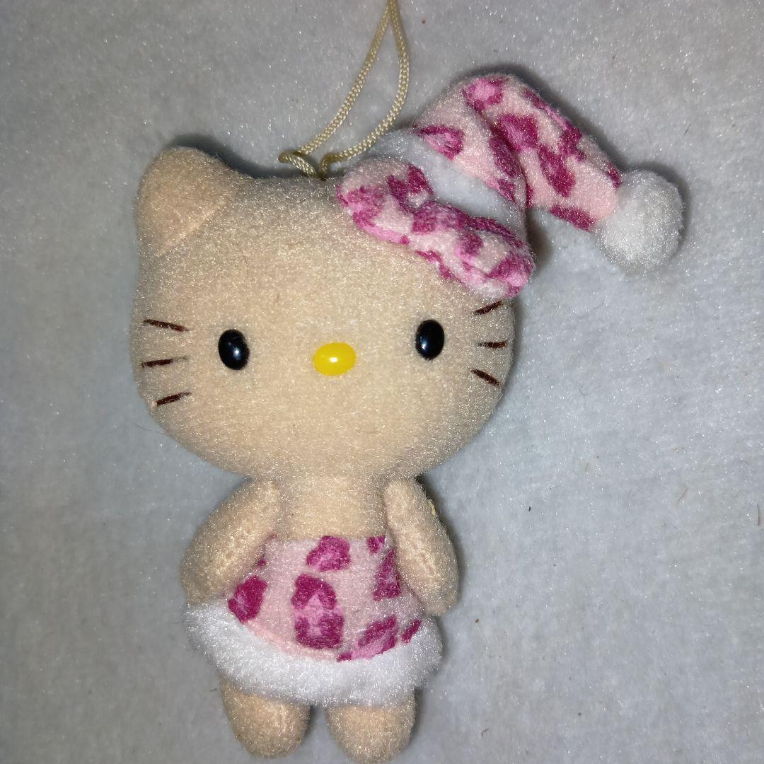 ハローキティ2001年VivitixGirls日焼けサンタピンクひょうぬいぐるみ