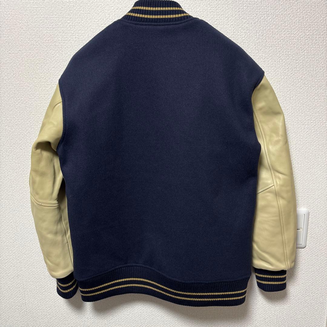 美品 1回着用 DUFFER ダファー スタジャン バーシティ L ネイビー