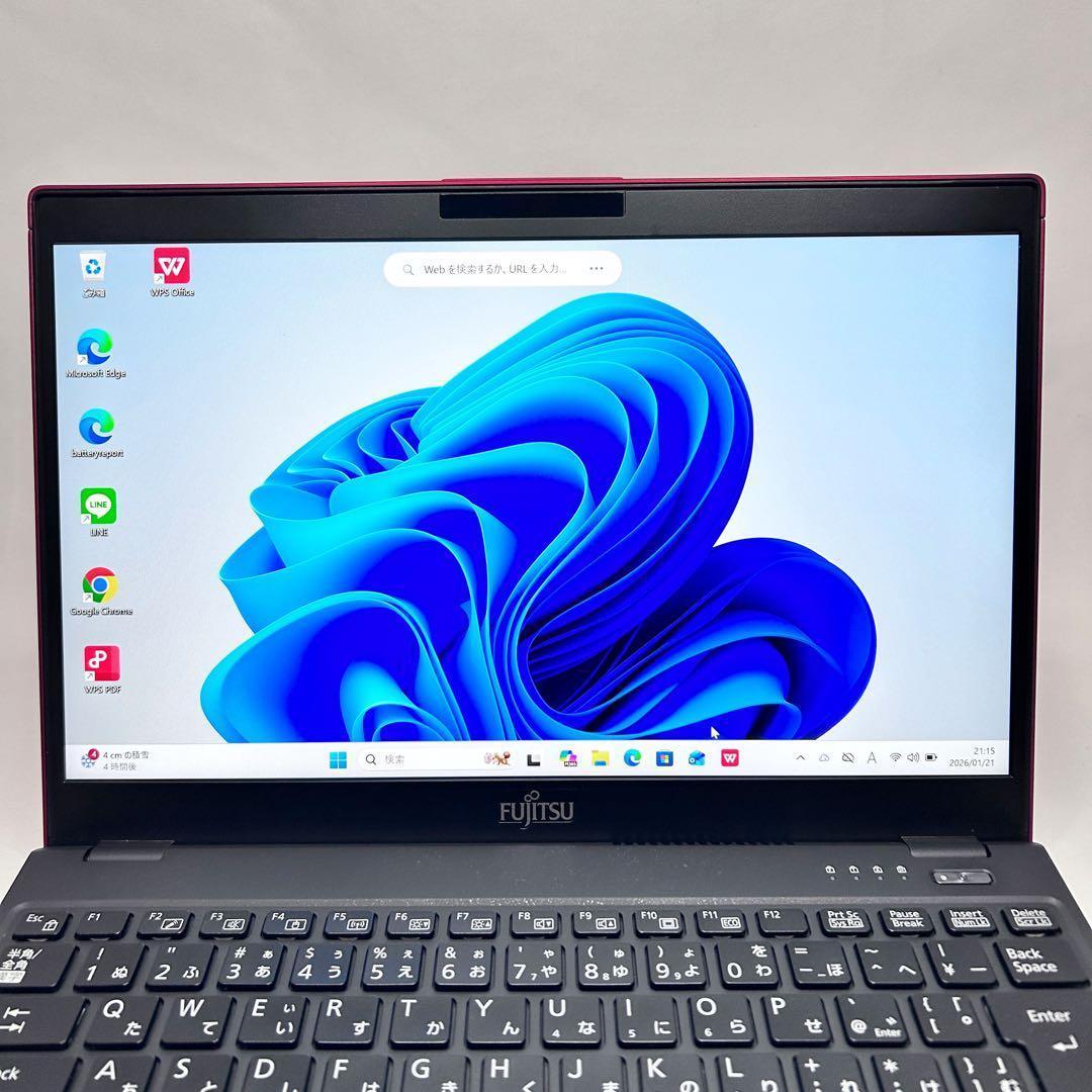 バッテリー極上・レア赤】LIFEBOOK ｜第10世代i5・高速SSD - メルカリ