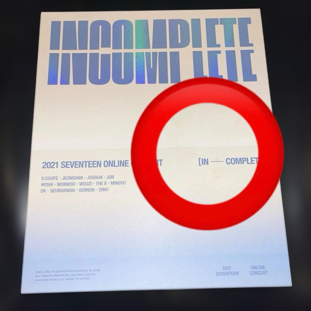 SEVENTEEN INCOMPLETE Blu-ray - メルカリ