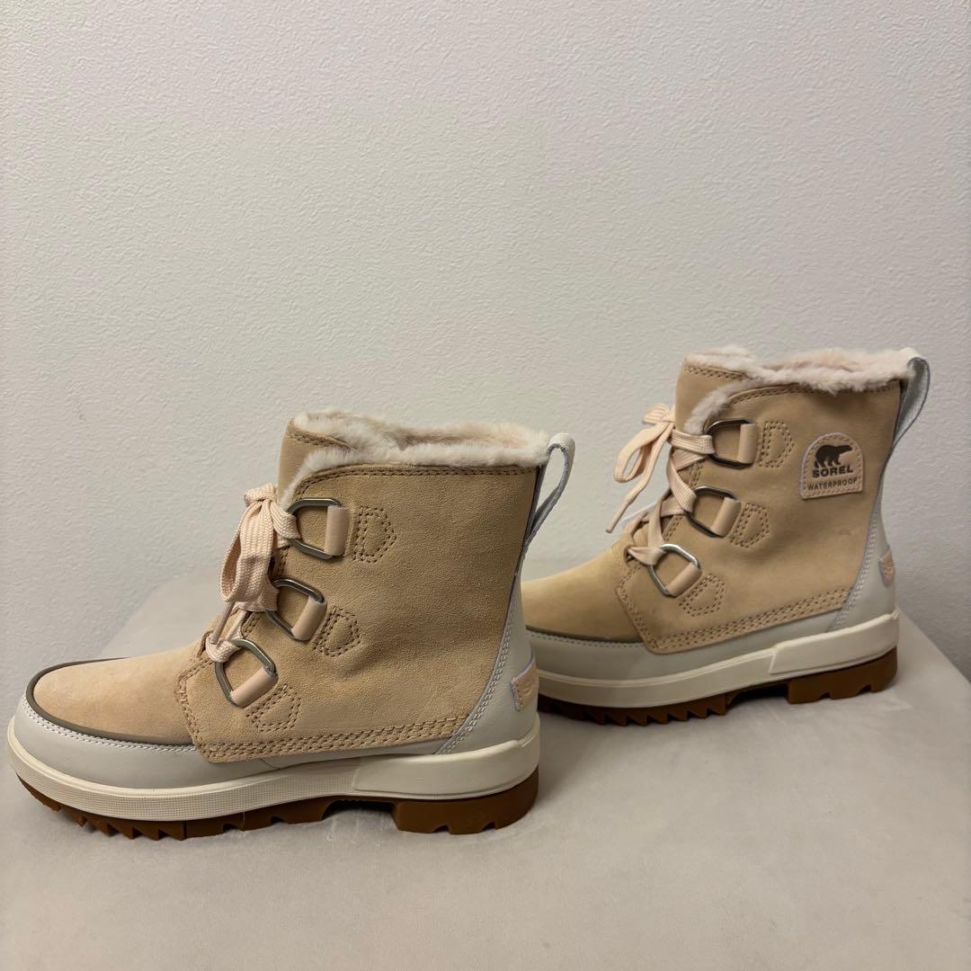 新品タグ付き☆SOREL 防水 23cm ベージュムートンブーツ冬雨用 - メルカリ