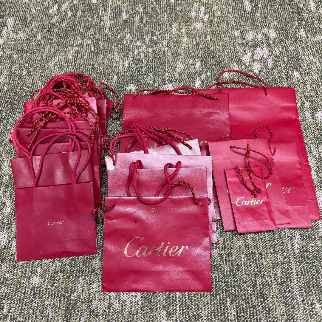 カルティエ ショッパー 紙袋 31枚セット まとめ売り 大 中 小 サイズ