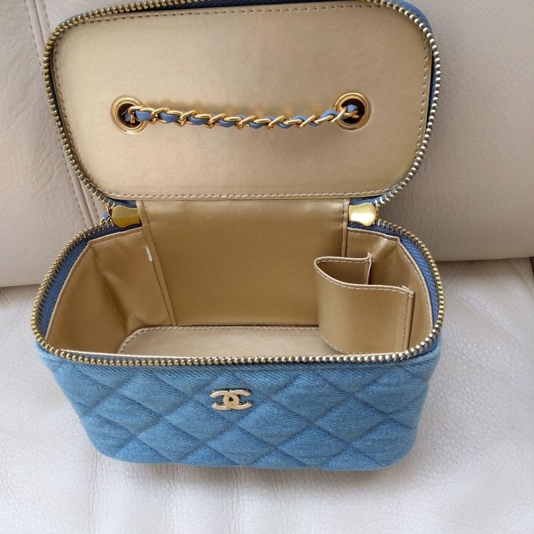 CHANEL シャネル ブルー デニム チェーンバッグ ノベルティ - メルカリ