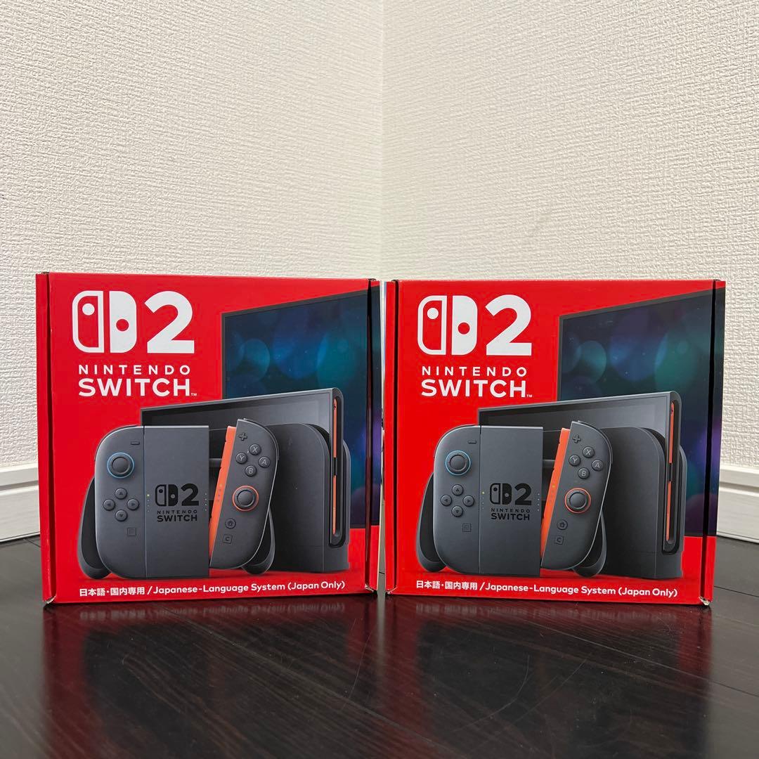 【新品未使用｜未開封｜メーカー保証】スイッチ2 Switch2 本体 2台セット Nintendo Switch 2 スイッチ2（日本語・国内専用) 新品 在庫有り