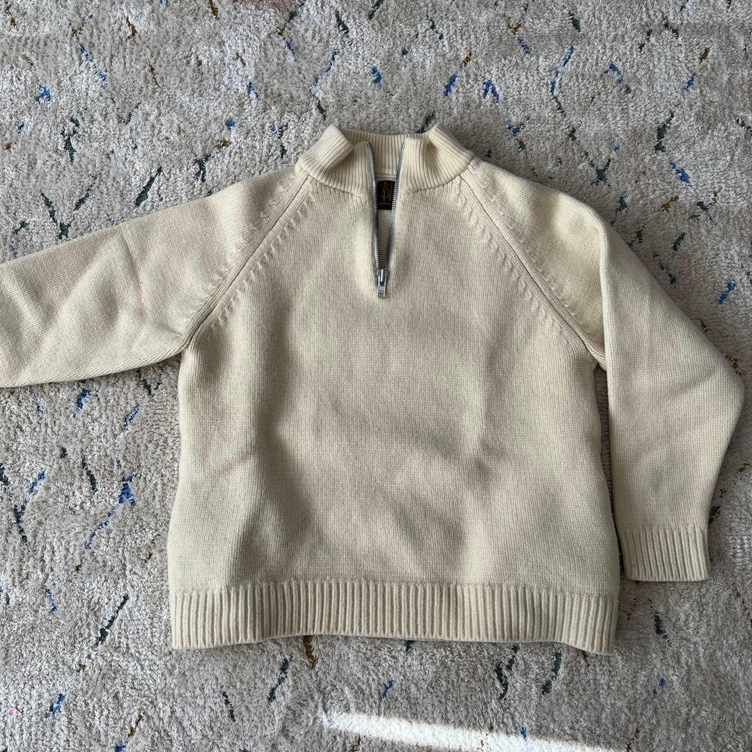 batoner バトナー　ハーフジップ　オフホワイト　サイズM ウール batoner バトナー ハーフジップ オフホワイト サイズM ウール batoner