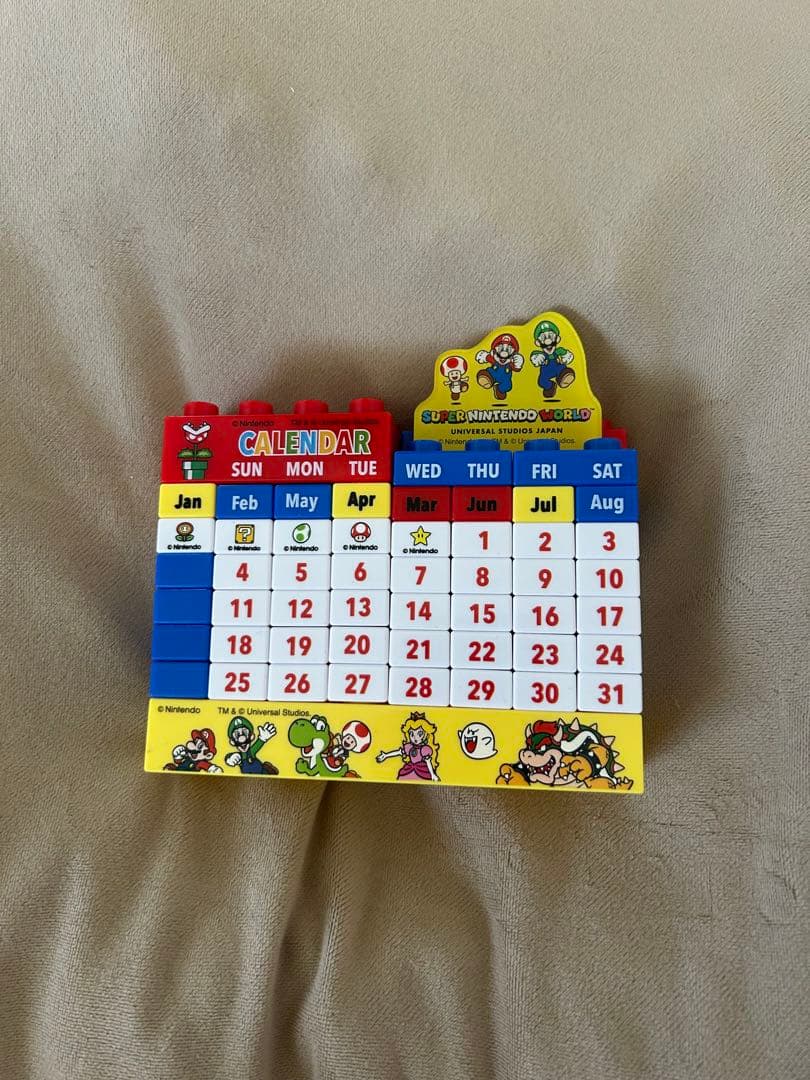 スーパーマリオ ブロックカレンダー - メルカリ