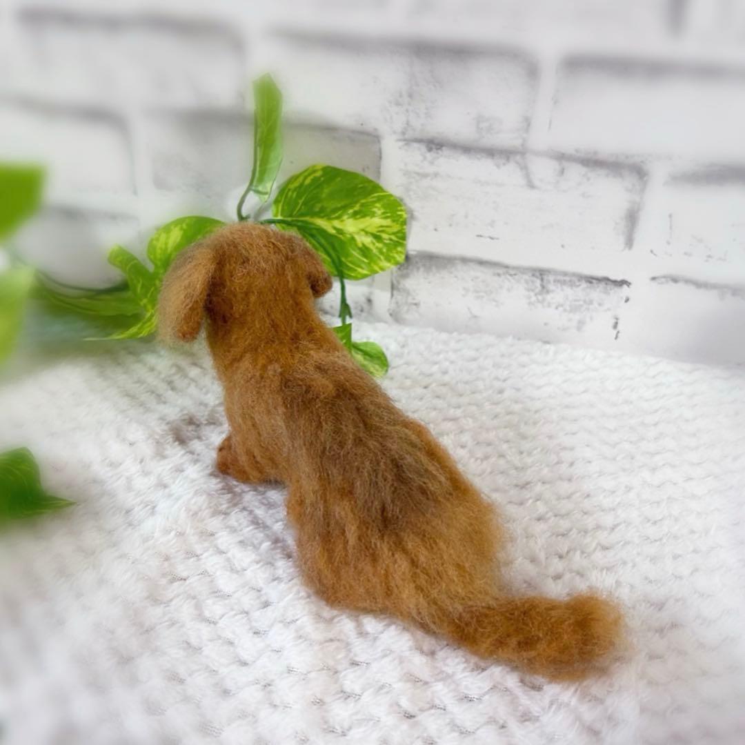 羊毛フェルト ミニチュアダックス ダックスフンド 犬 - メルカリ
