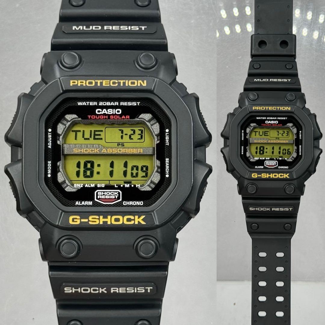 極美品 G-SHOCK GX-56 タフソーラー ブラック ゴールド液晶 - メルカリ