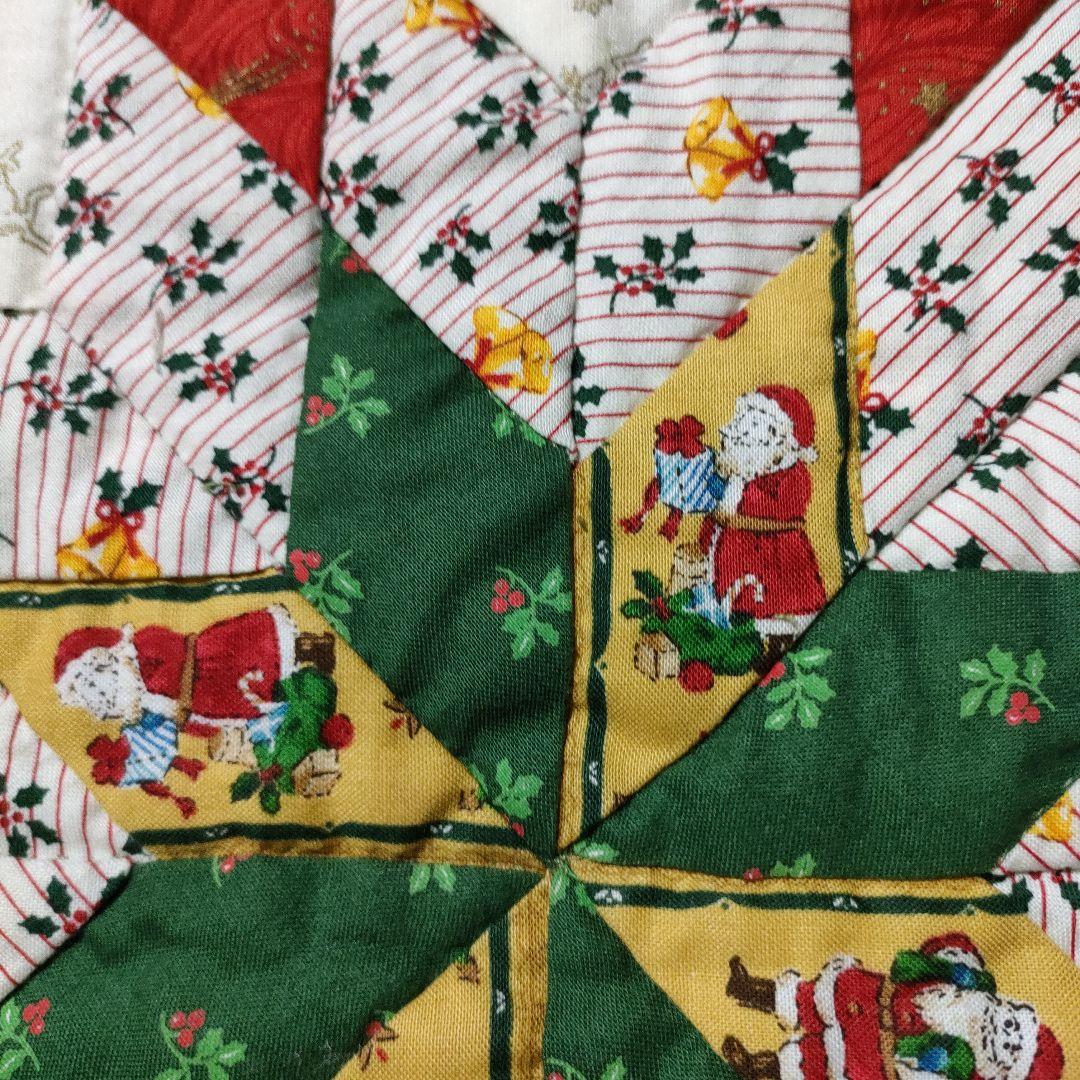 パッチワークキルトタペストリー クリスマス61.5×61.5 - メルカリ