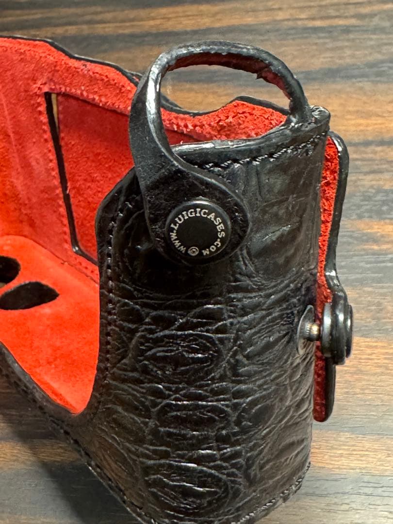 ライカ SL-2用 イタリア Luigi 特注クロコ革カメラケースストラップ