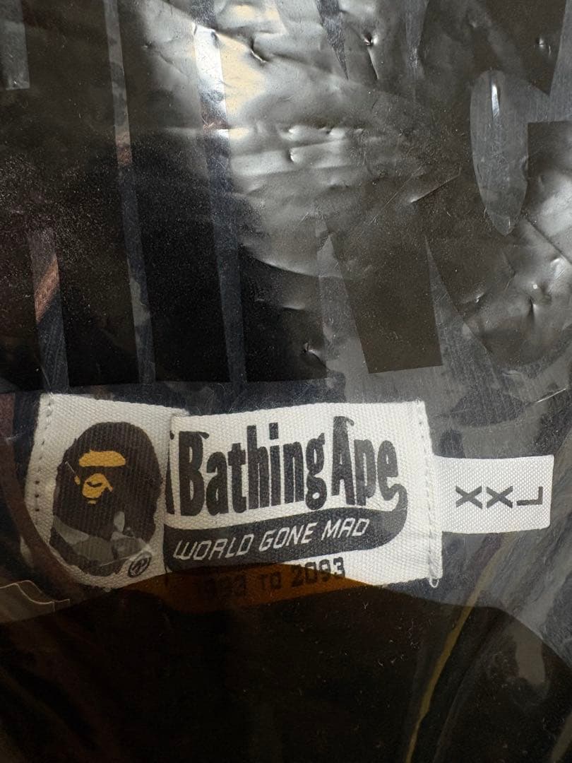 新品未使用】APE スワロフスキー ラインストーン 黒 XXL スウェット