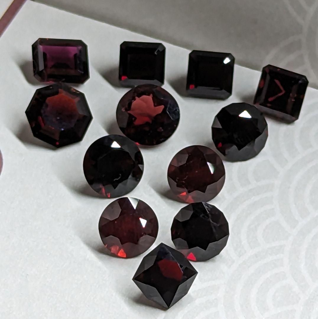 ガーネット 12石 19.4ct 1.5–1.7ct 天然石 ルース