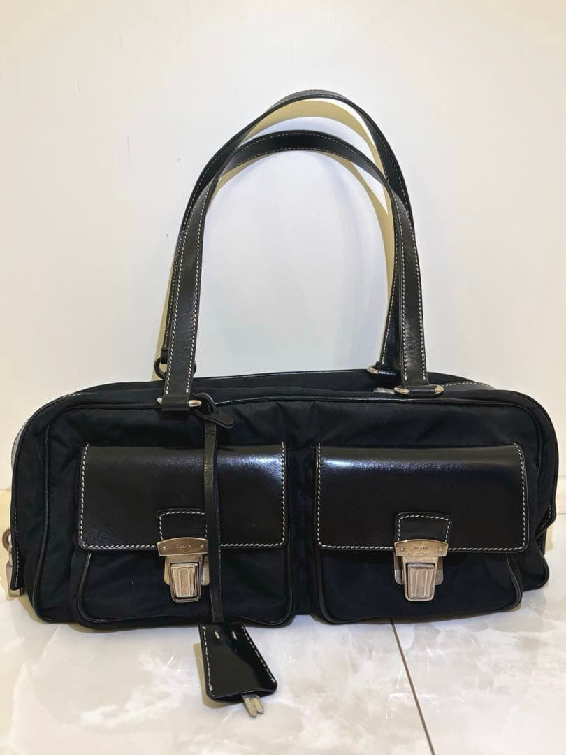 PRADA ハンドバッグ 正規品 楽天市場】プラダ PRADA ハンドバッグ レディース SOFTY ブラック