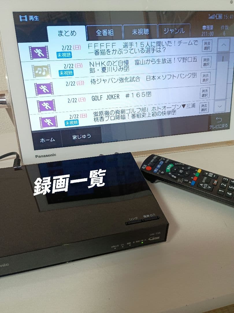 Panasonic プライベートビエラ UN-15T5D UN-T5S リモコン - メルカリ