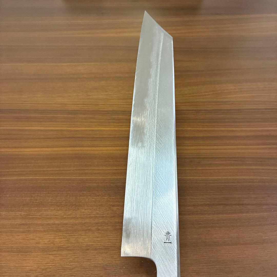 コ*ン様 堺一文字光秀 煌 切付牛刀 8寸 漆柄 両刃 青紙1号 - メルカリ