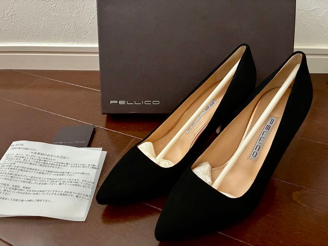 新品 PELLICOペリーコ スエード パンプス 黒 ブラック35 1/2 - メルカリ