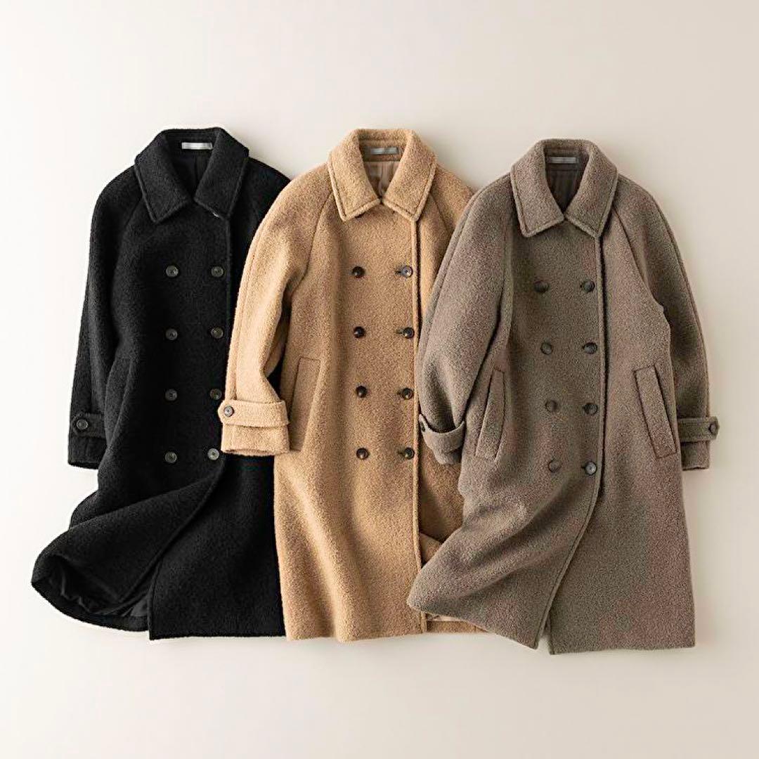 theory luxe 23AW ダブル ブークレーロングコート 40 - メルカリ