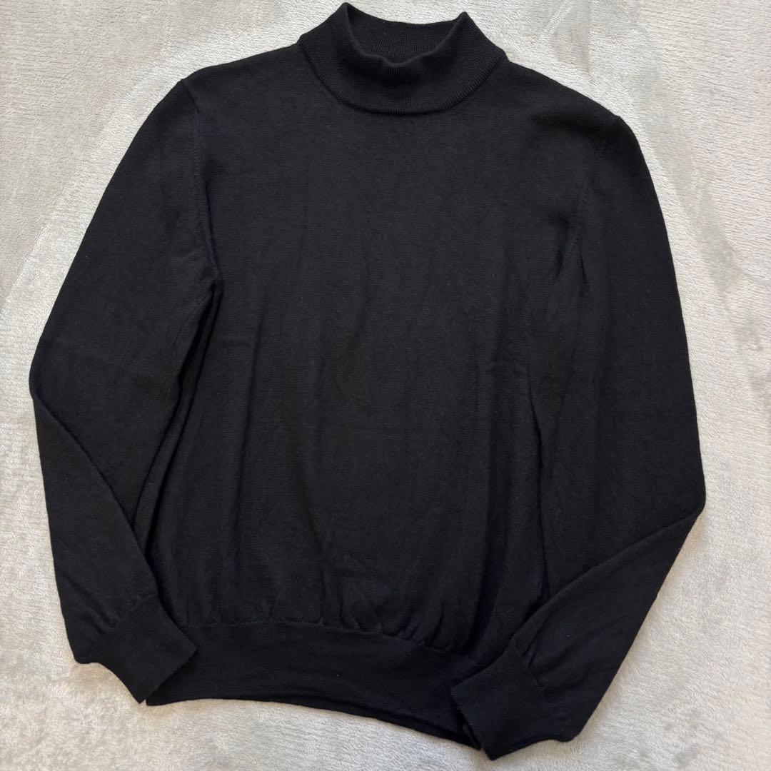 Gran Sasso モックネック 48 ニット セーター 黒 ウール100% Gran Sasso（グランサッソ） セーター 24171 25024 メンズ ウール 長袖