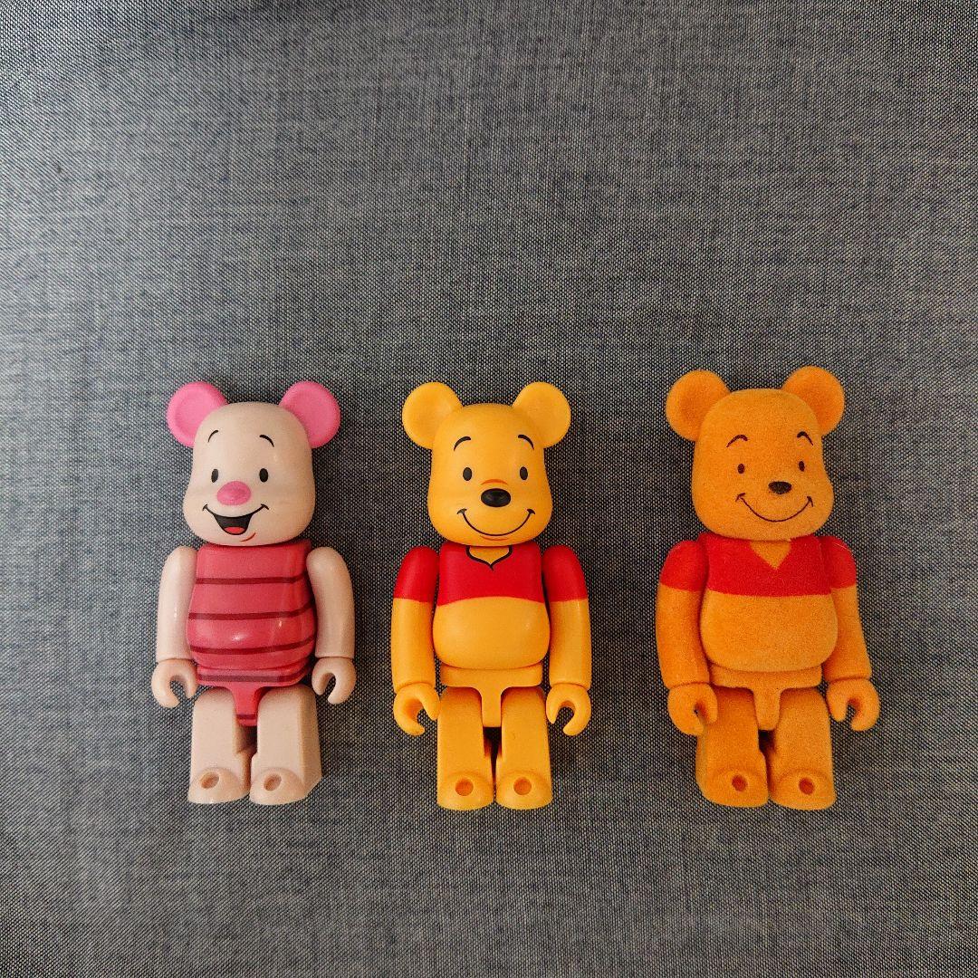 BE@RBRICK ベアブリック 100% くまのプーさん ピグレット セット