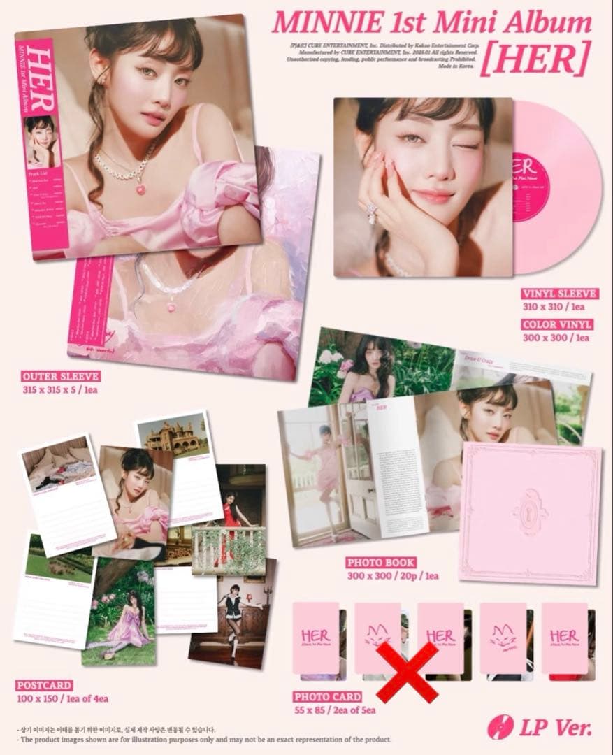 K-POP・アジア MINNIE 1st Mini Album [HER] LP Ver minnie_mini1_2.jpg