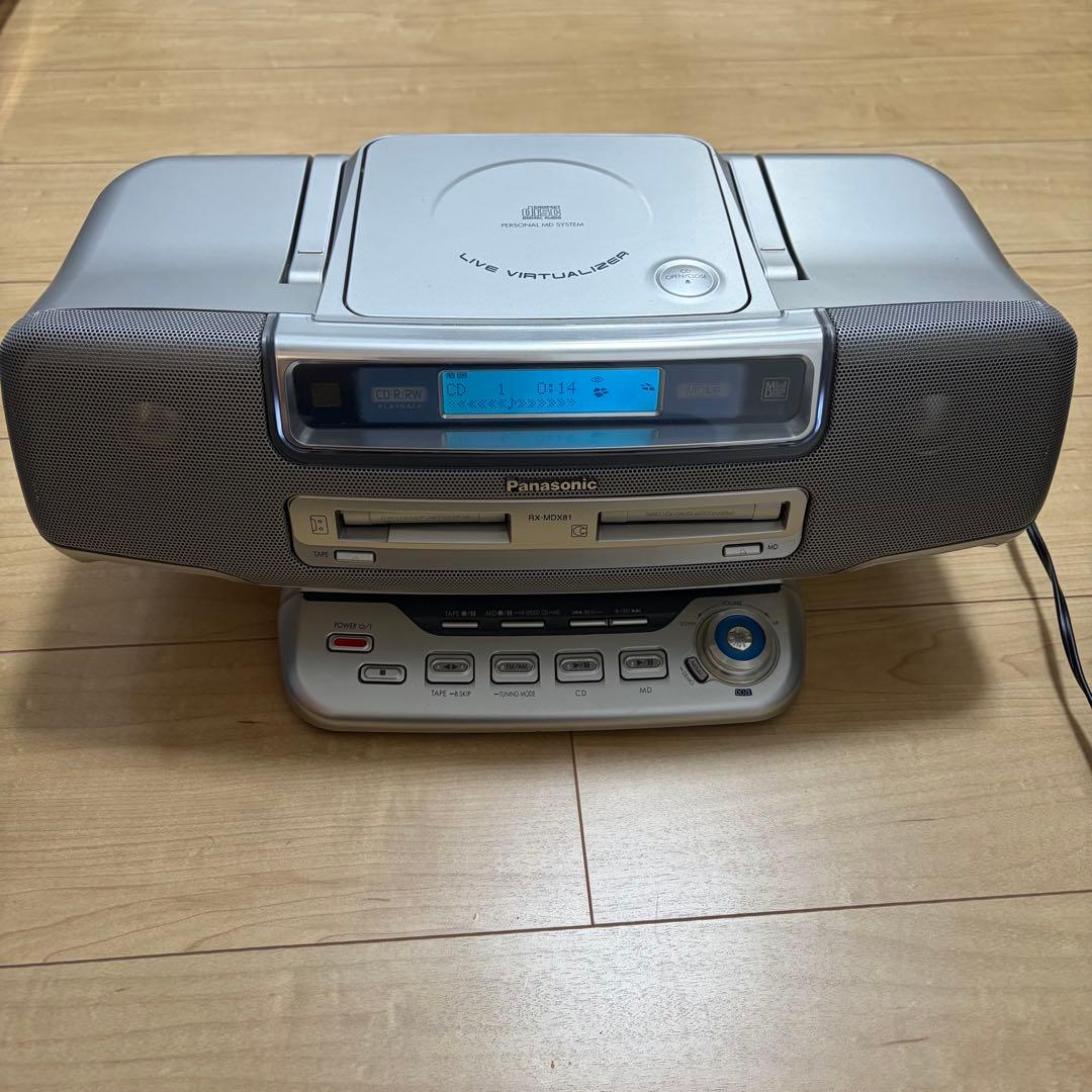 Panasonic RX-MDX81 MDコンポ CD再生可 おまけ付き パナ - メルカリ