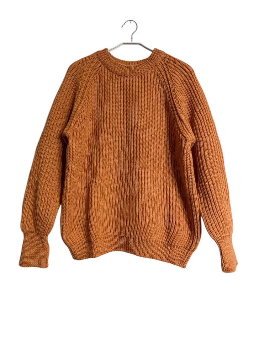 J.M. Atelson リブ編みオレンジニットセーター フランス製 J.M. Atelson リブ編みオレンジニットセーター フランス製 予約