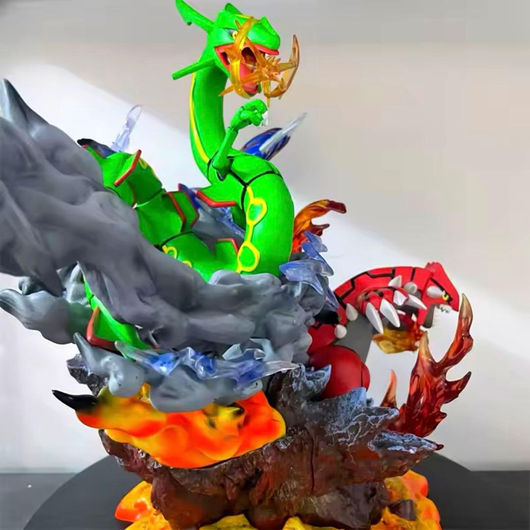 35cm ポケモン レックウザ グラードン カイオーガ フィギュア - メルカリ