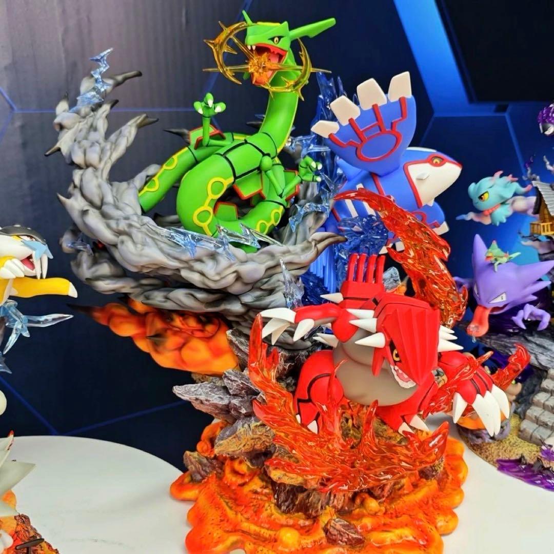 35cm ポケモン レックウザ グラードン カイオーガ フィギュア - メルカリ