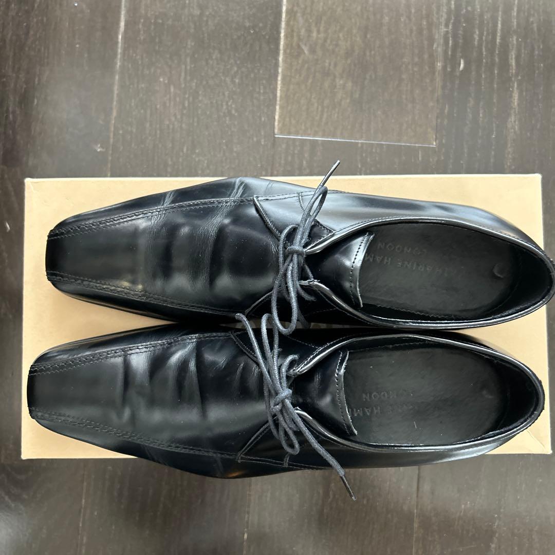 KATHARINE HAMNETT ブラックドレスシューズ 24.5cm - メルカリ