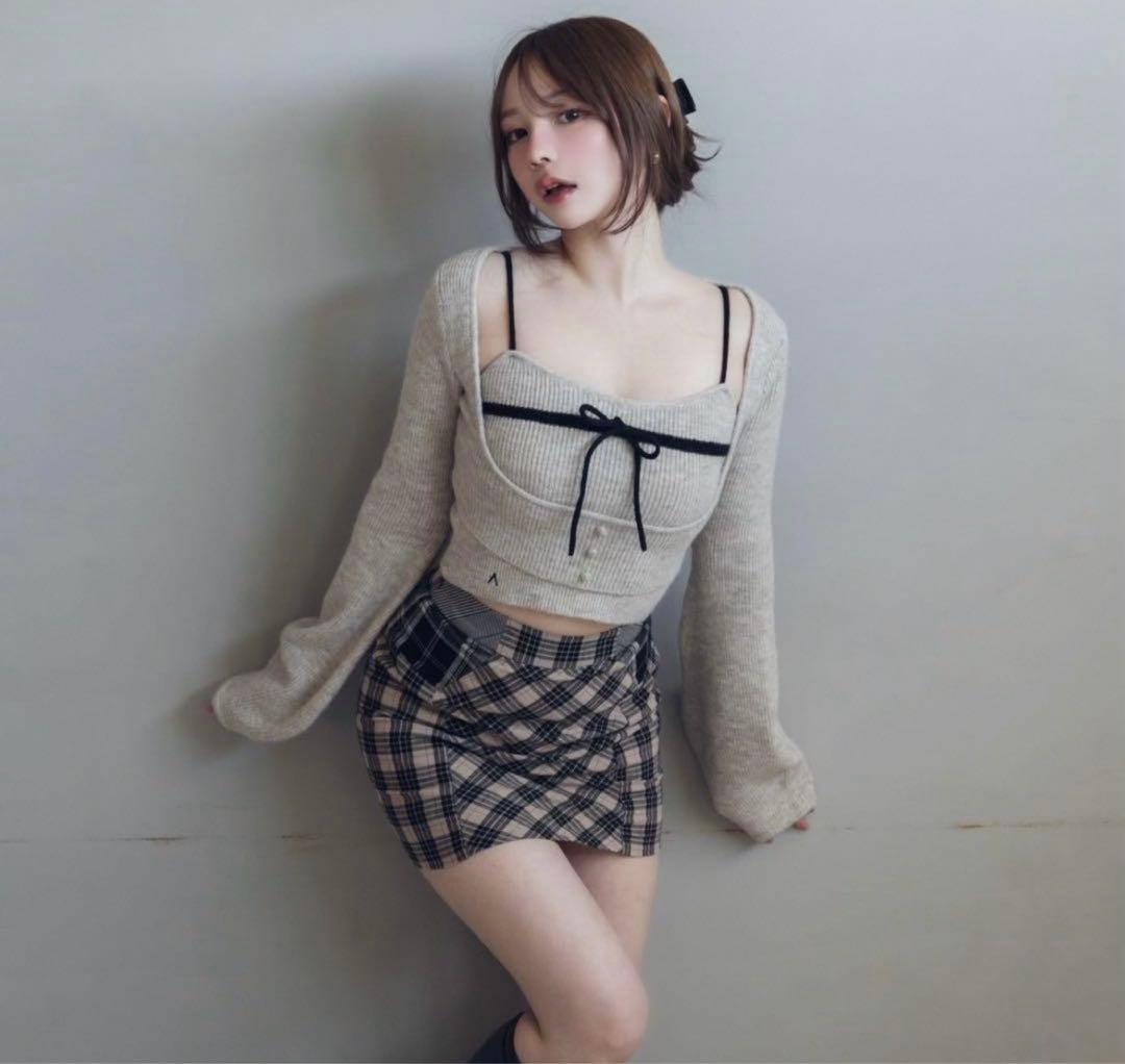 andmary Natalie ribbon set ベージュ - メルカリ