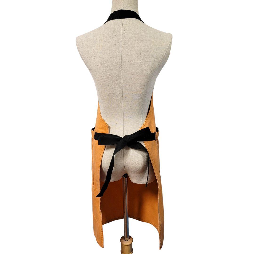 イッセイミヤケデザインスタジオ エプロン オレンジ ビッグポケット