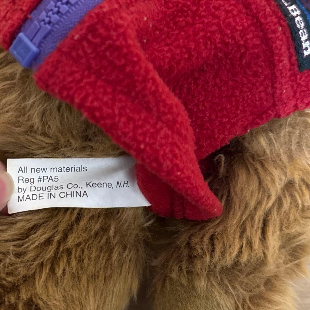 L.L.Bean Ellie bear テディベア　くま　赤　フリース