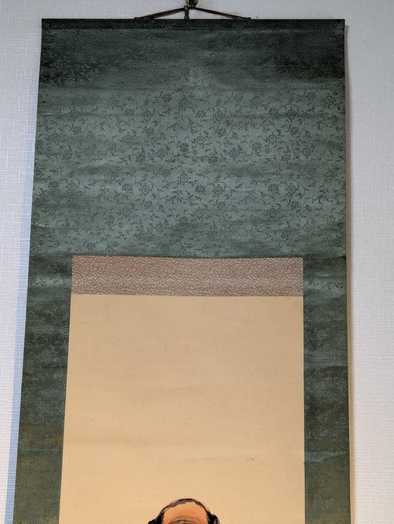 【真作】掛軸　津端道彦　達磨図　力強い墨彩表現　大正～昭和期　合箱入　T164