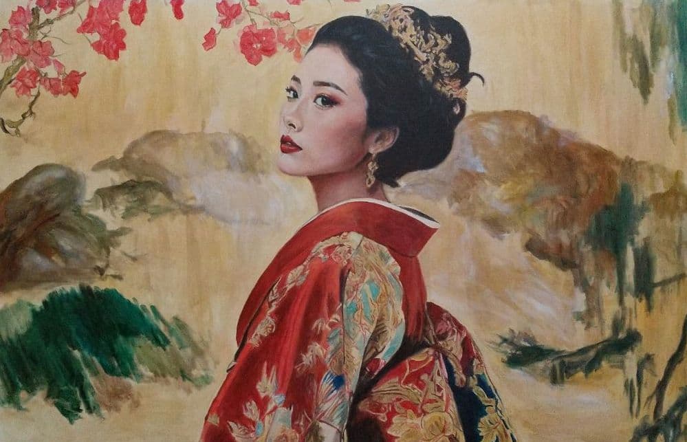 人物画#17 女性の肖像 油彩画 M25号 油絵 - メルカリ