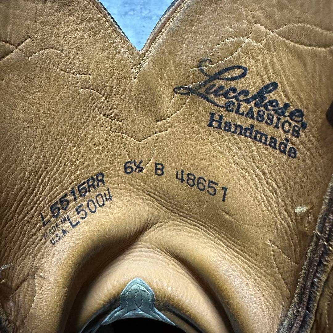 Lucchese USA製 ローパーブーツ 最高級ライン 6 1/2 24.5 - メルカリ