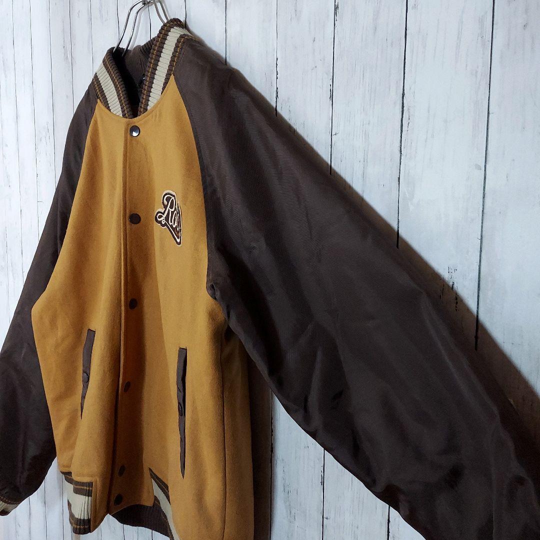 ROCAWEAR】ロカウェア 背面ロゴ スタジャン エルボーパッチ 2XL相当