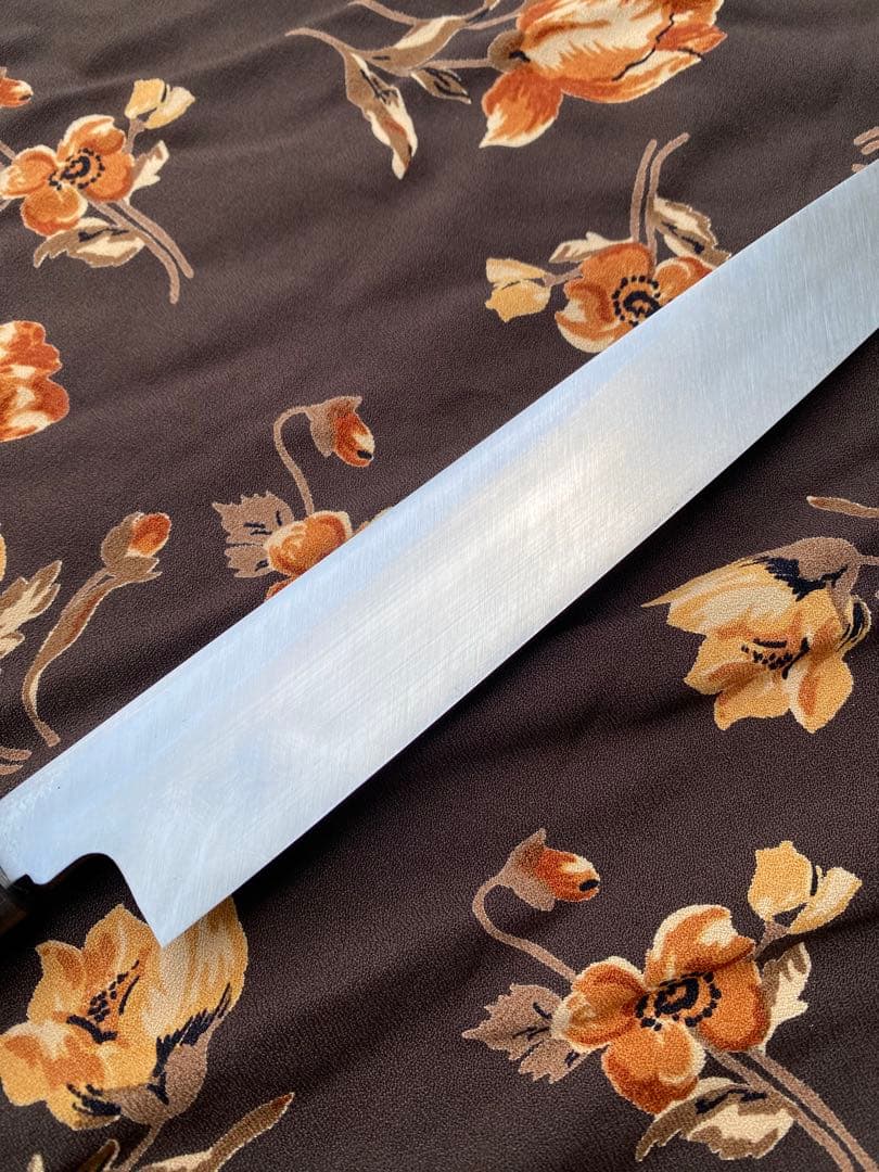 堺 泉州源菊虎 本鍛錬 極上 ダマスカス 刺身包丁 柳刃包丁 左利き用 鞘