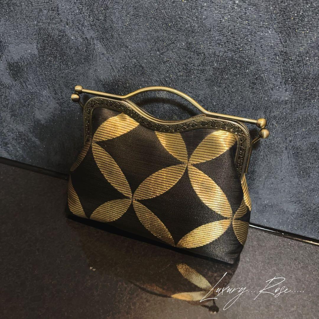 9月新作♡作家物斉藤三才の大迫力の黒金粋なデザイン煌めきお洒落な高級帯地バッグ 楽天市場】斉藤三才の通販