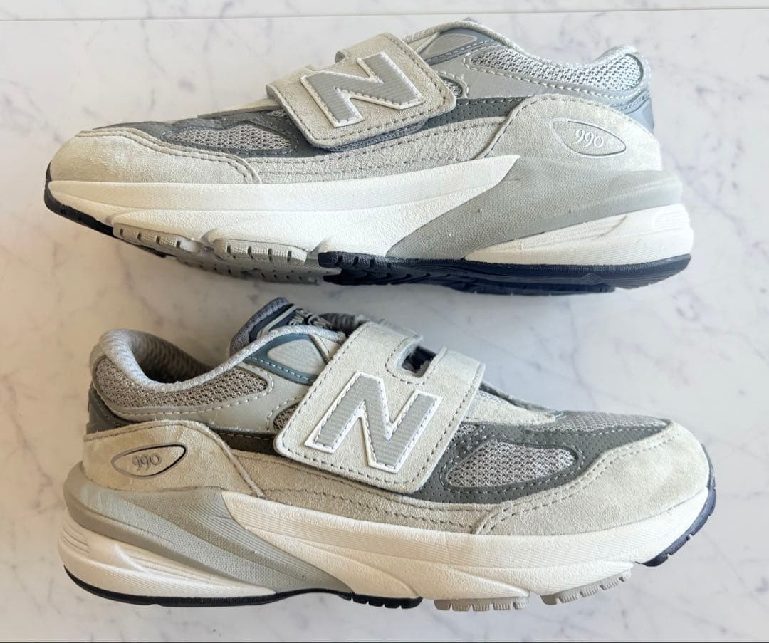 美品 new balance 990 v6 19cm kids m990gl6 New Balance Kid's FuelCell 990v6 Black with Silver | Laurie's Shoes
