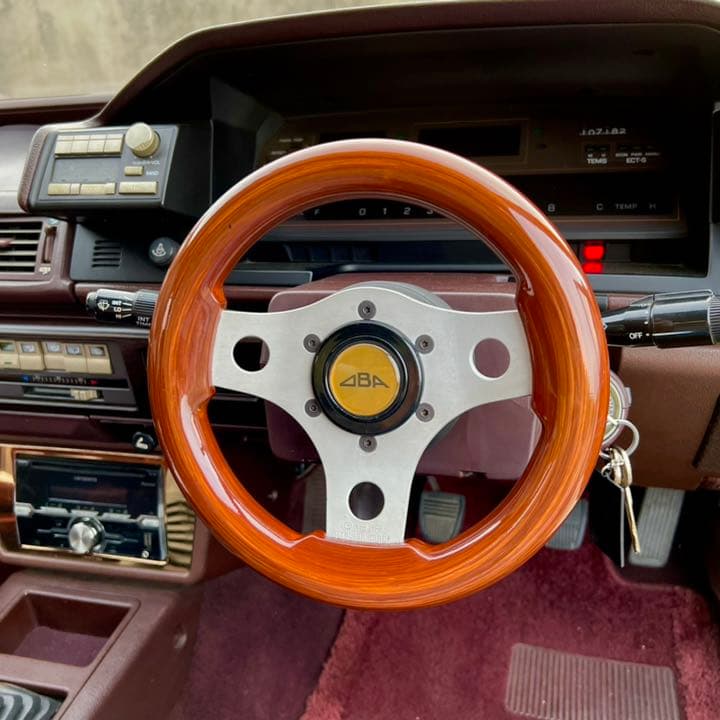 美品 OBA 小径ウッドステアリング gx71 オバ 街道レーサー 当時物