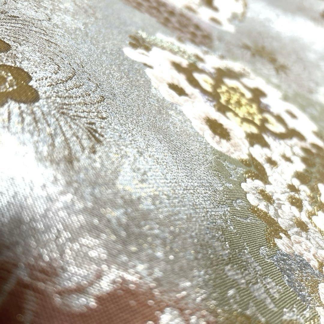 専用ページ　正絹　袋帯《引箔綴　花紋様》