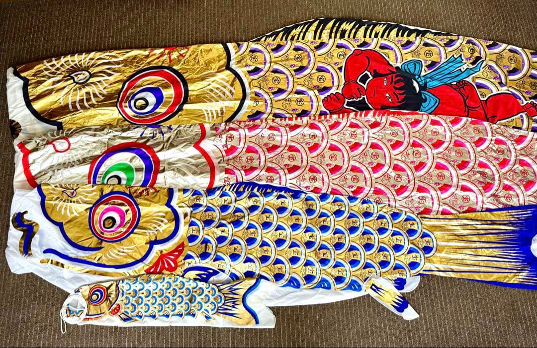 たかよ様 専用ページ 【徳川作・金銀宝船鯉】鯉のぼり 5枚セット