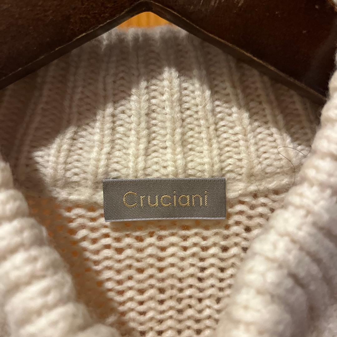 Cruciani クルチアーニ ウール ジップアップニット ドライバーズニット