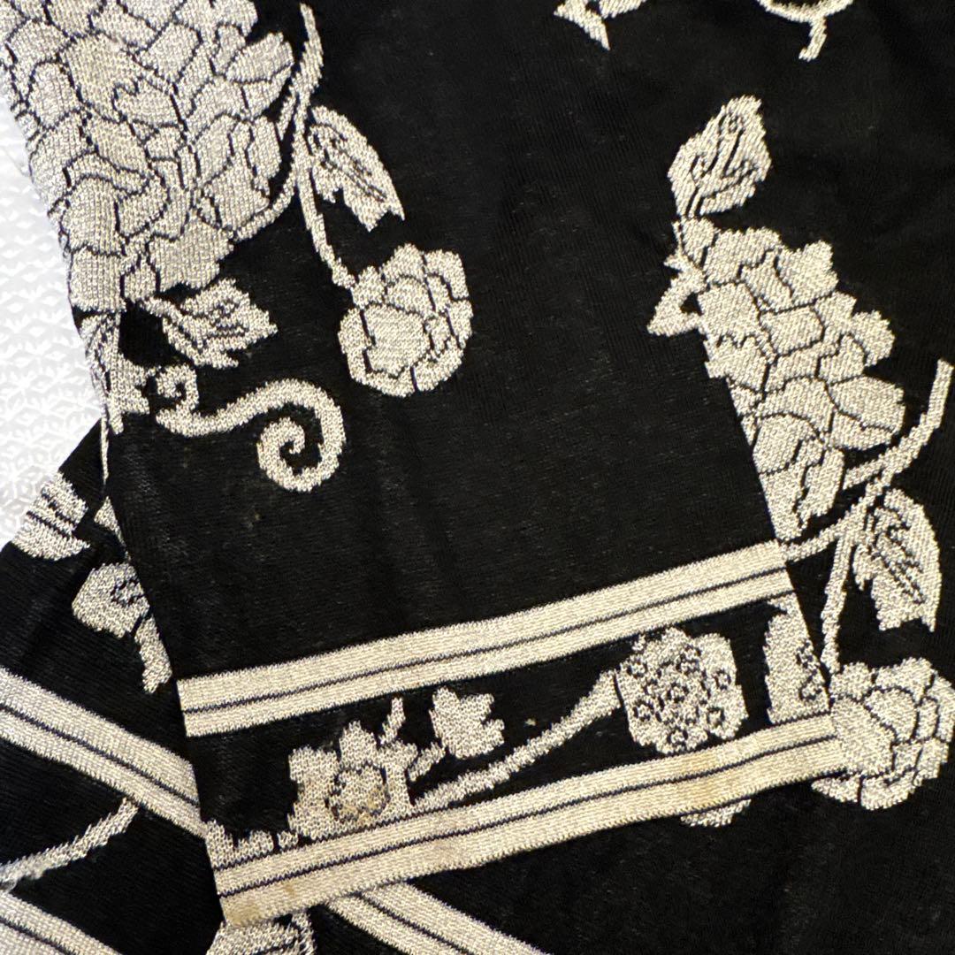LEONARD ブラック 花柄刺繍 カーディガン 44サイズ - メルカリ