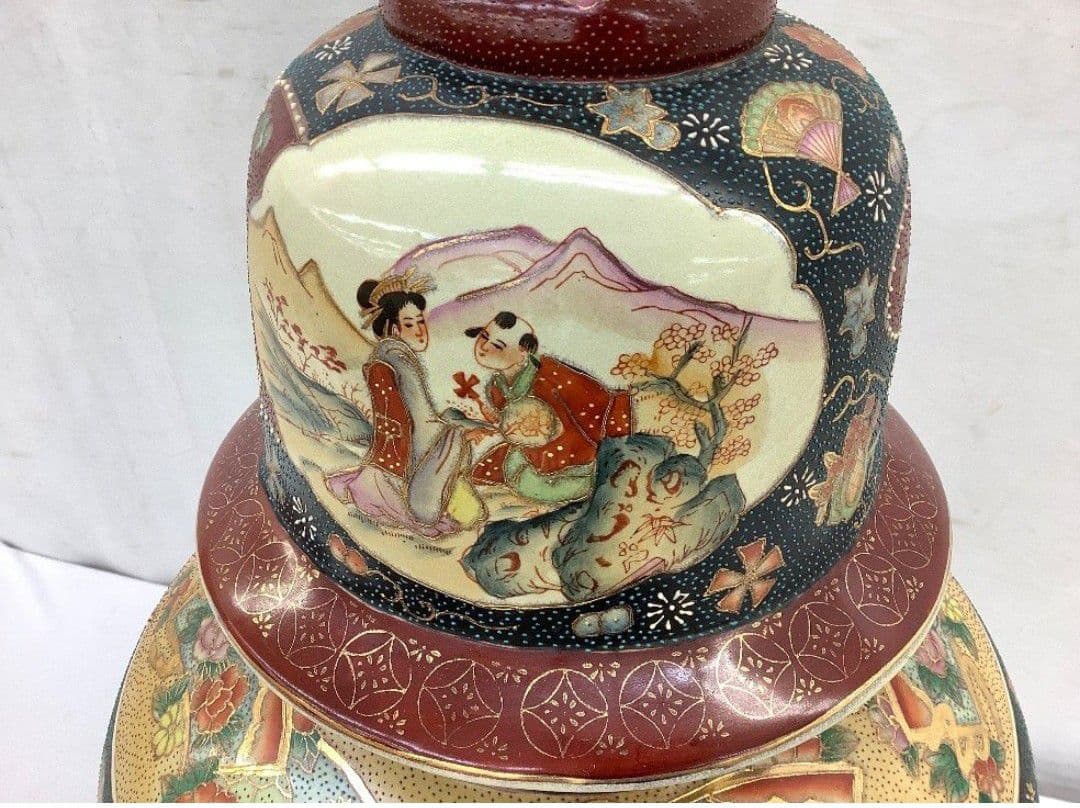 レア 超大型 美品】薩摩焼 沈降壺 高さ約130cm 花瓶 古中国 飾り壺 1