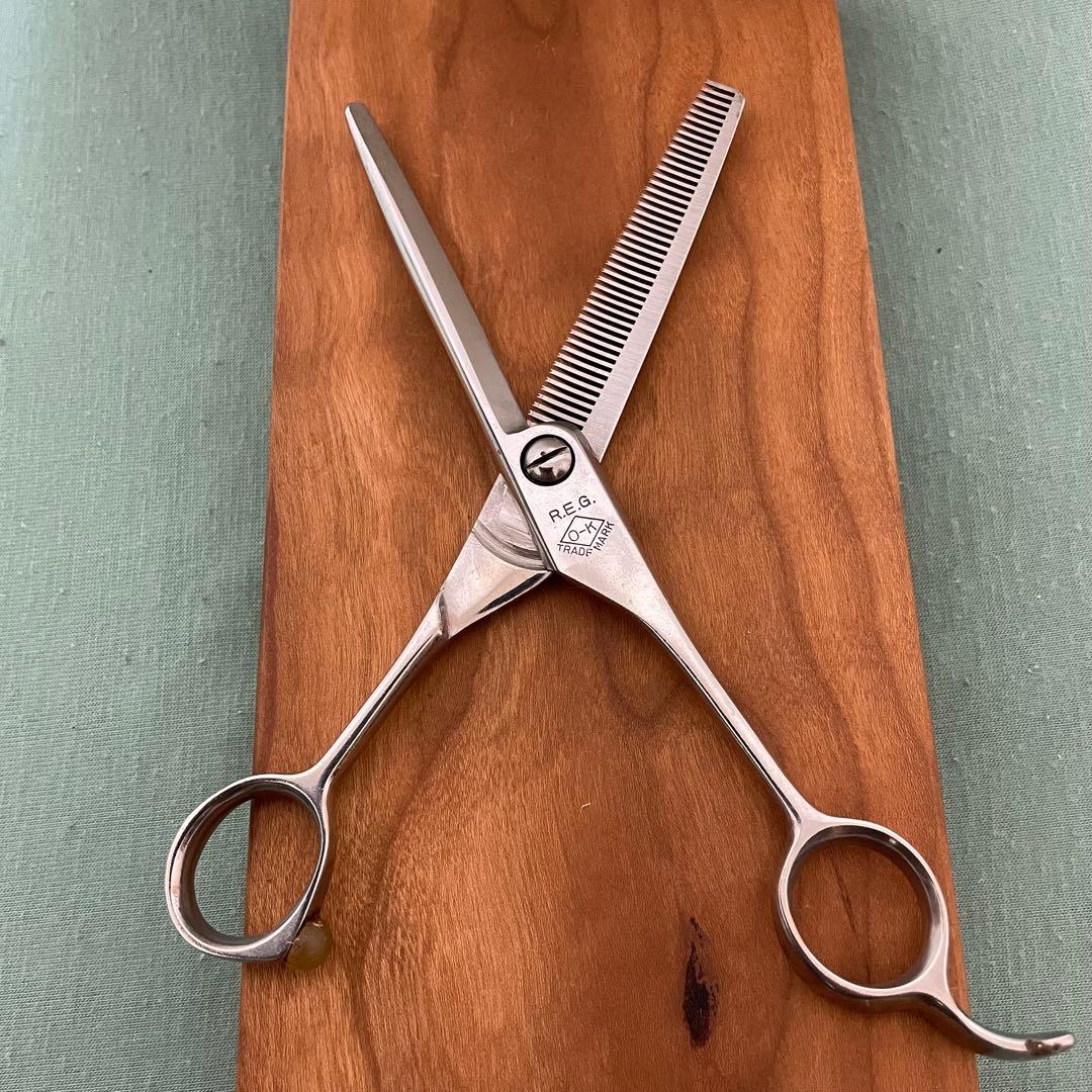 ザクザク切れる❗️《OKシザース》セニングシザー逆目45目