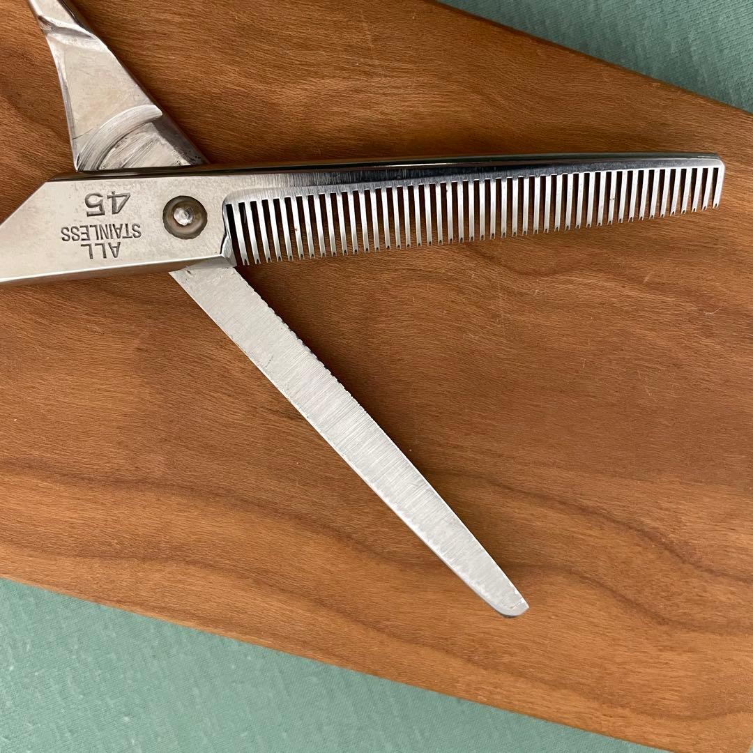 ザクザク切れる❗️《OKシザース》セニングシザー逆目45目