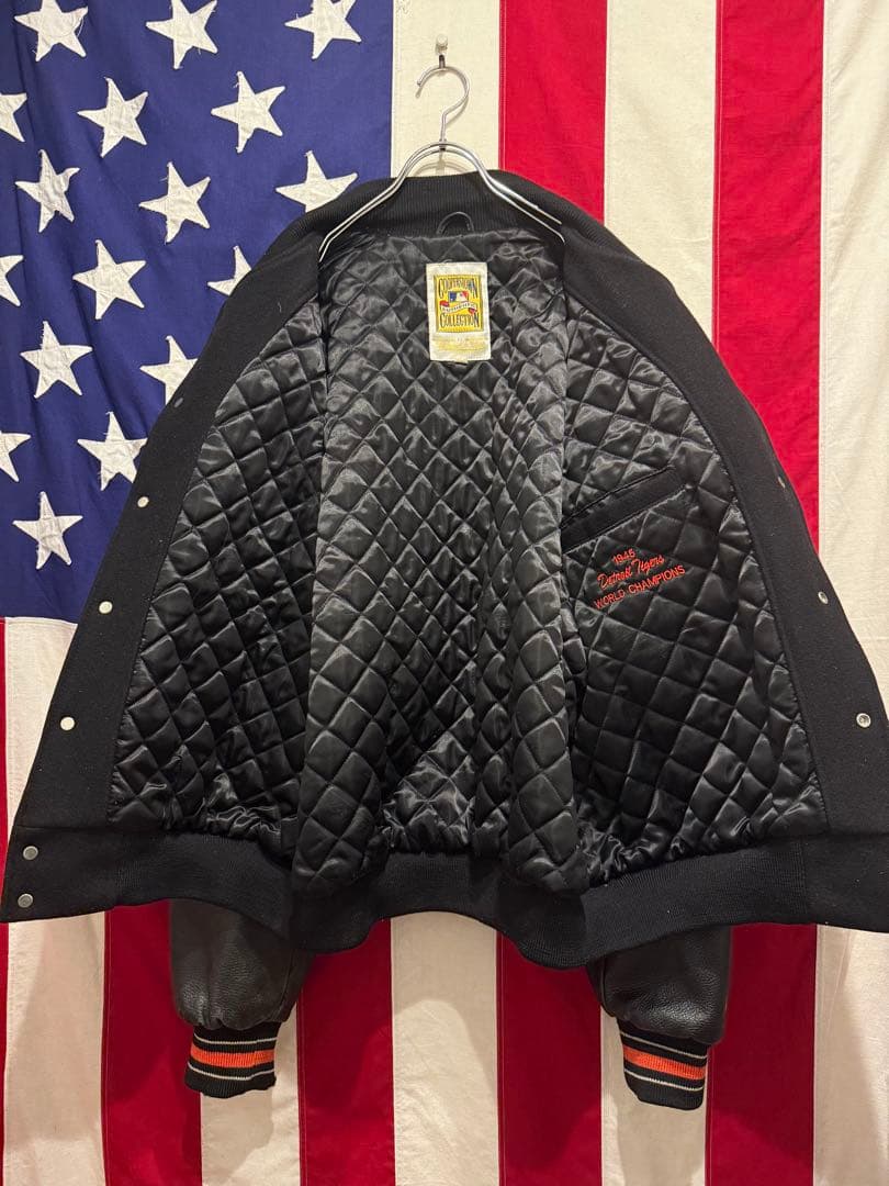 ☆Mitchell & Ness☆デトロイトタイガース☆袖革スタジャン